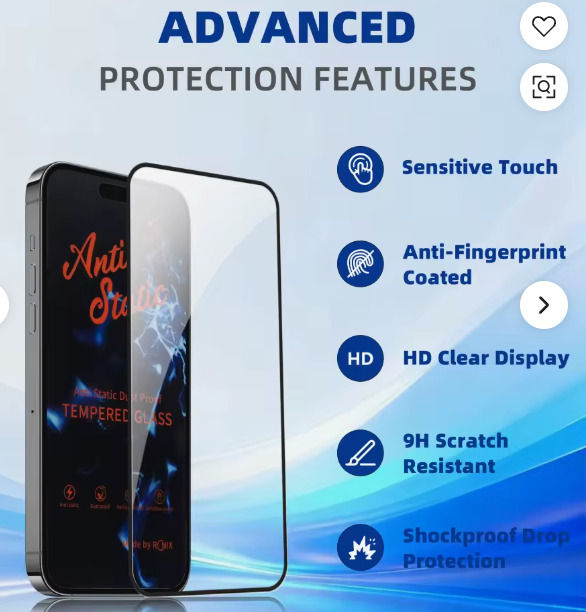 Verre Trempé 9D HD